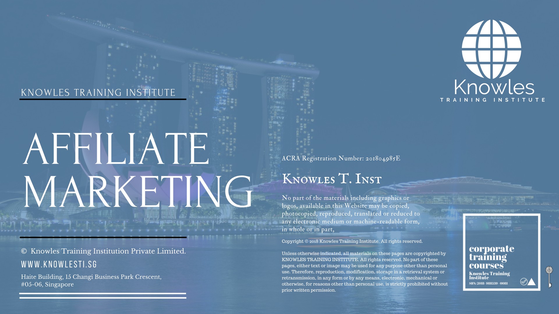Affiliate Marketing Training Course in Taiwan