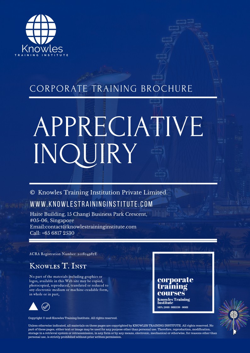 Appreciative Inquiry in Taiwan Course Brochure