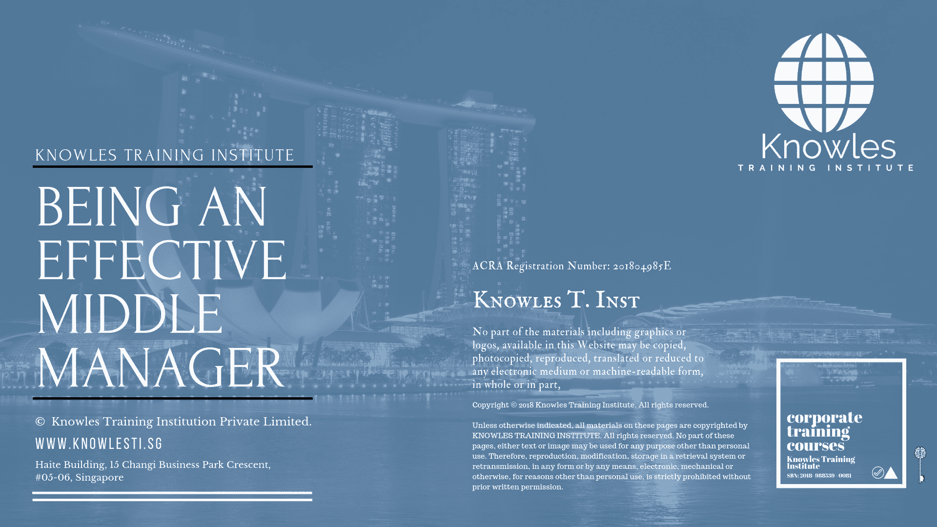 Being an Effective Middle Manager Training Course in Taiwan