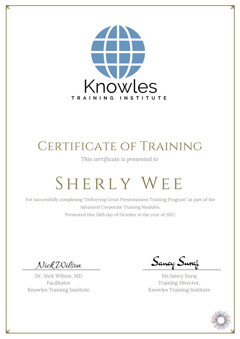 Certification For Delivering Great Presentations Training Course in Taiwan