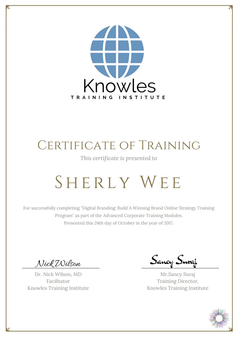 Certification For Digital Branding_ Build A Winning Brand Online Course in Taiwan