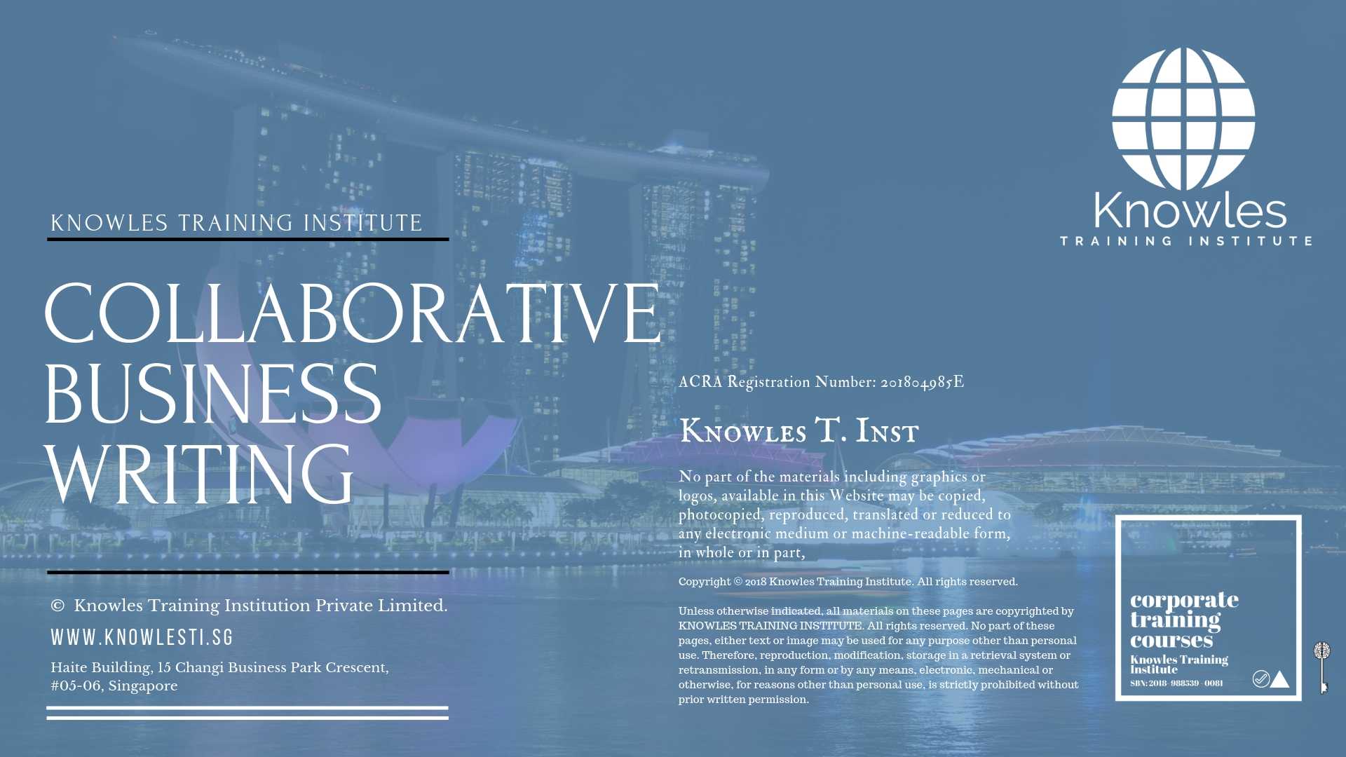 Collaborative Business Writing Training Course in Taiwan