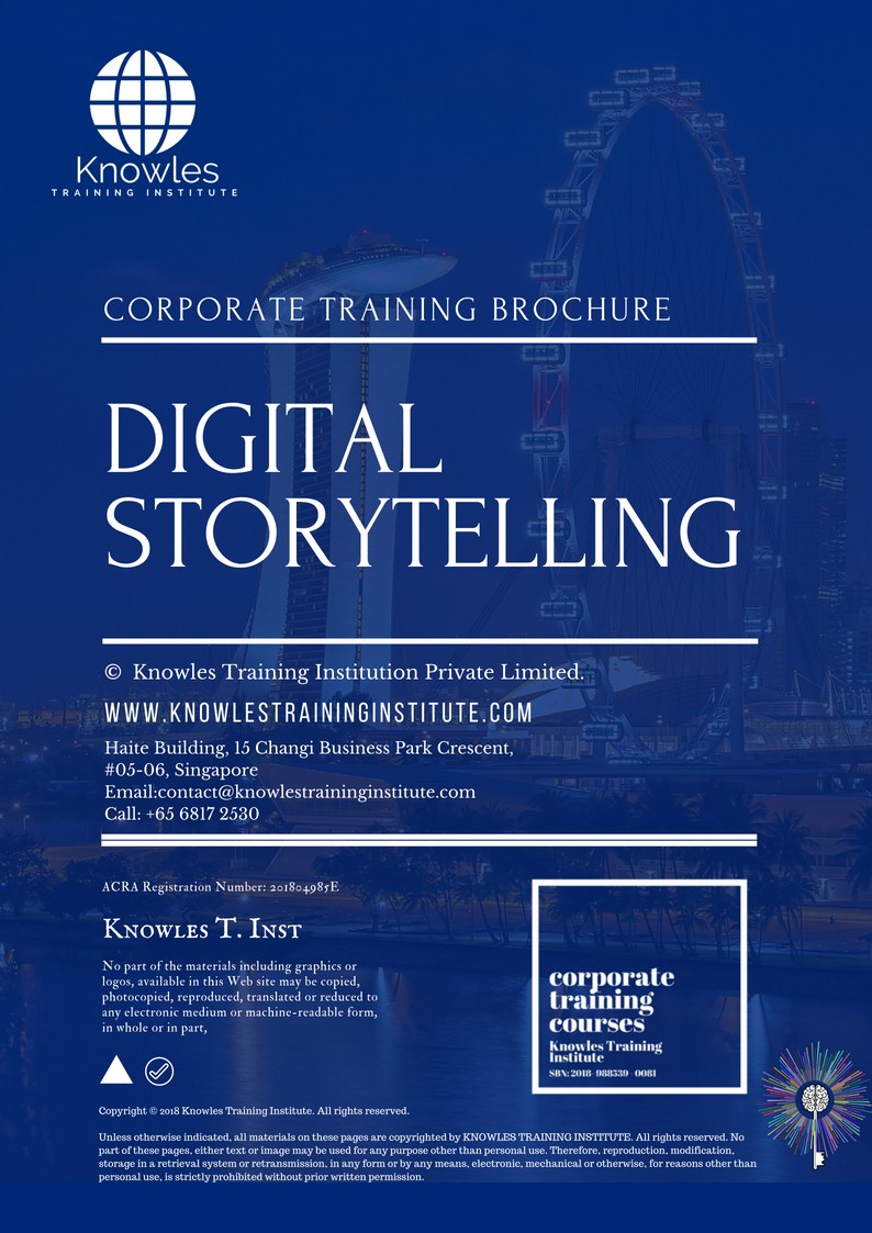 Course Brochure For Digital Storytelling in Taiwan