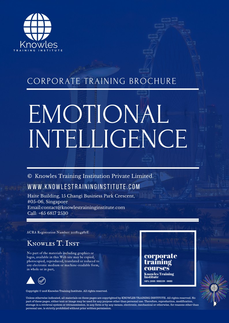 Course Brochure For Emotional Intelligence Training Course in Taiwan