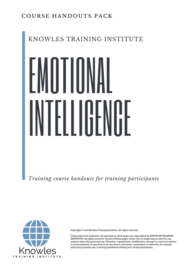 Course Handouts For Emotional Intelligence Training Course in Taiwan