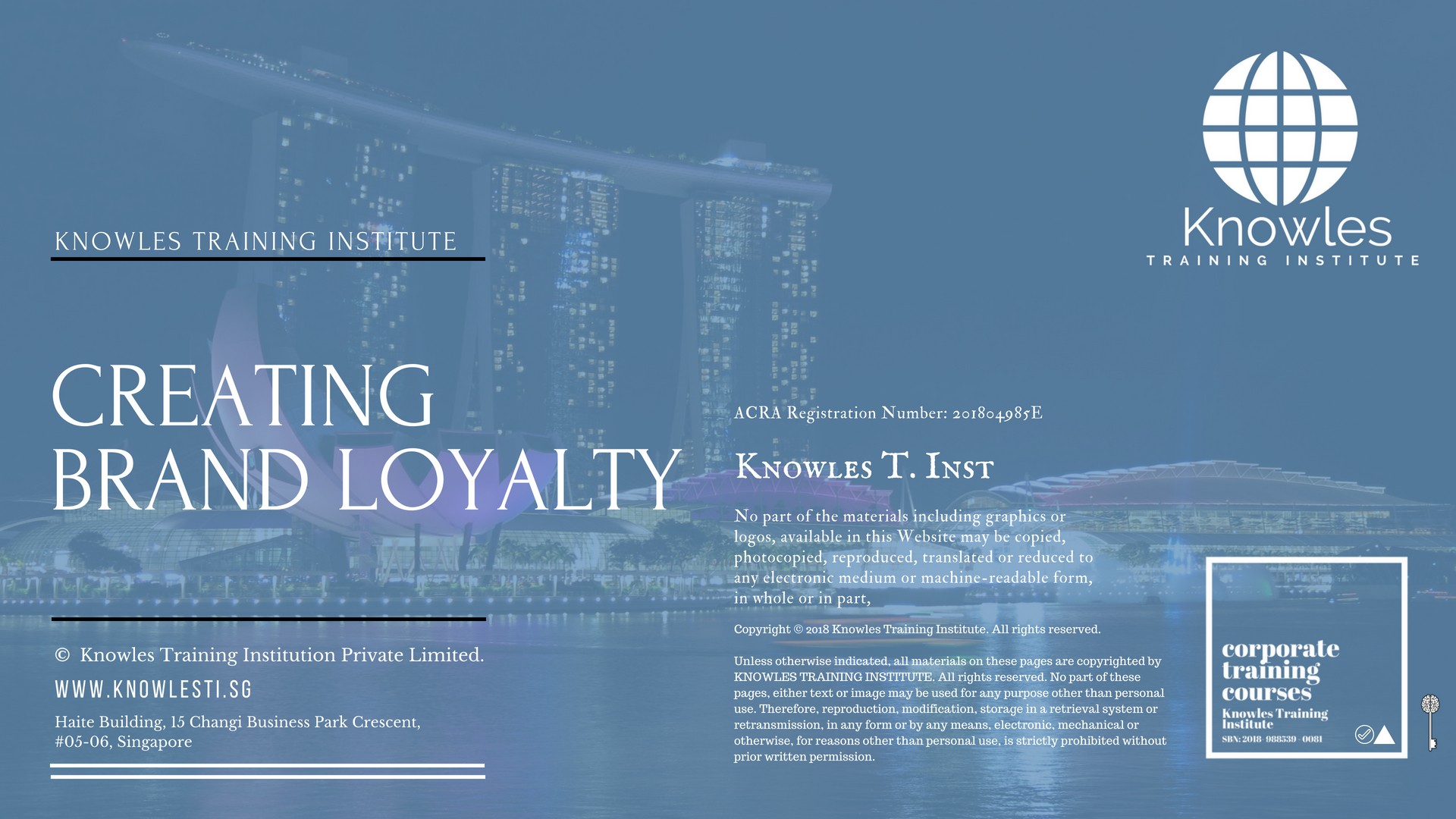 Creating Brand Loyalty Course in Taiwan