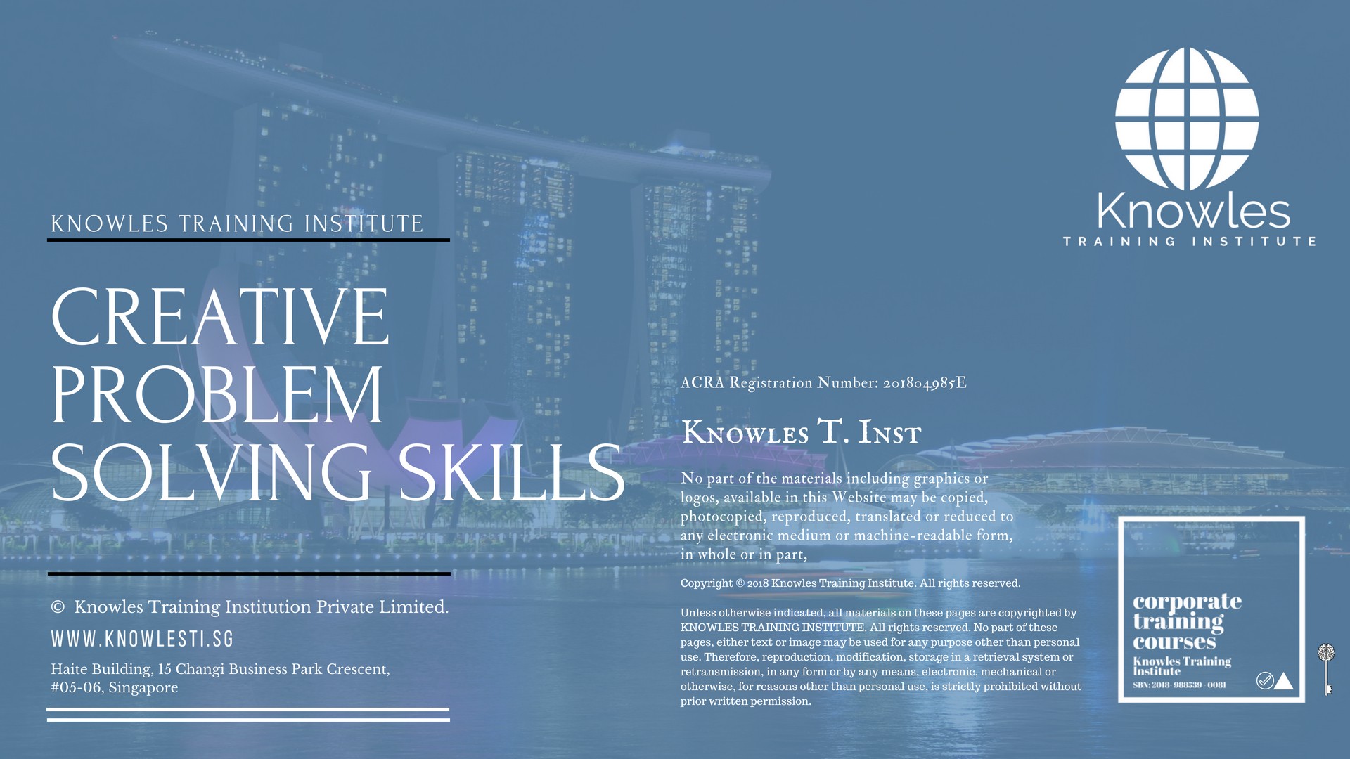 Creative Problem Solving Skills Course in Taiwan