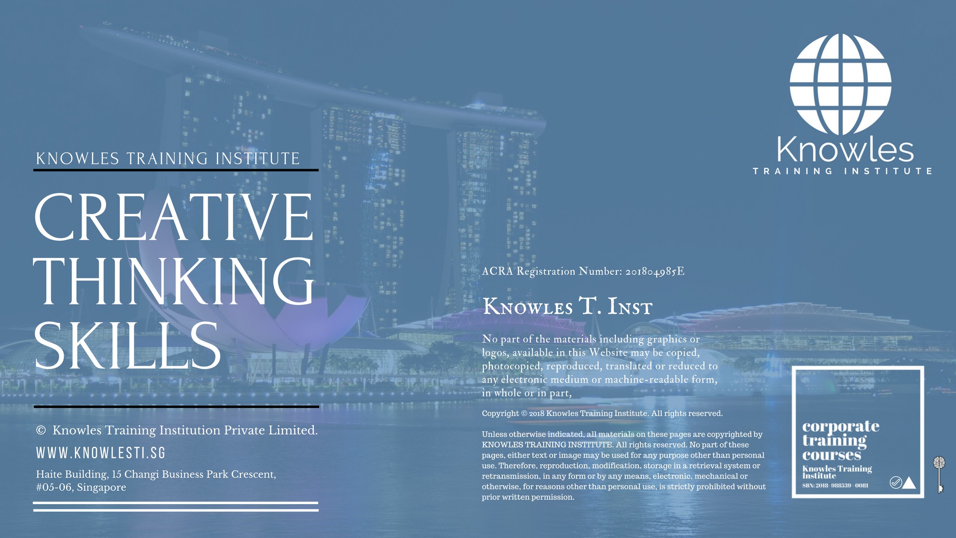 Creative Thinking Skills Course in Taiwan