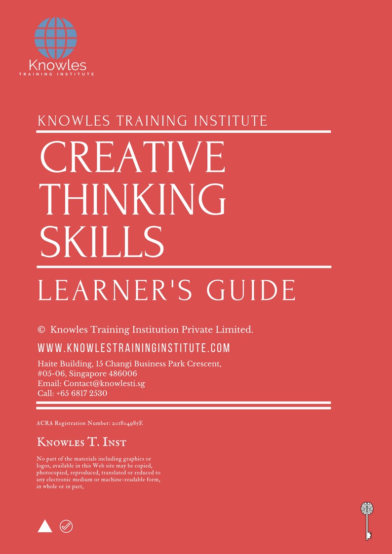 Creative Thinking Skills Learner’s Guide Training Course in Taiwan