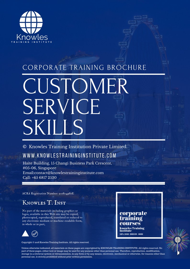 Customer Service Skills Course in Taiwan Brochure