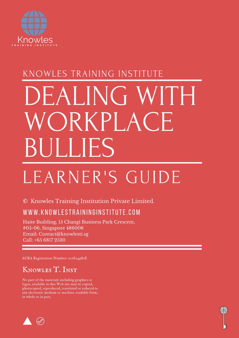 Dealing With Workplace Bullies in Taiwan Learner’s Guide