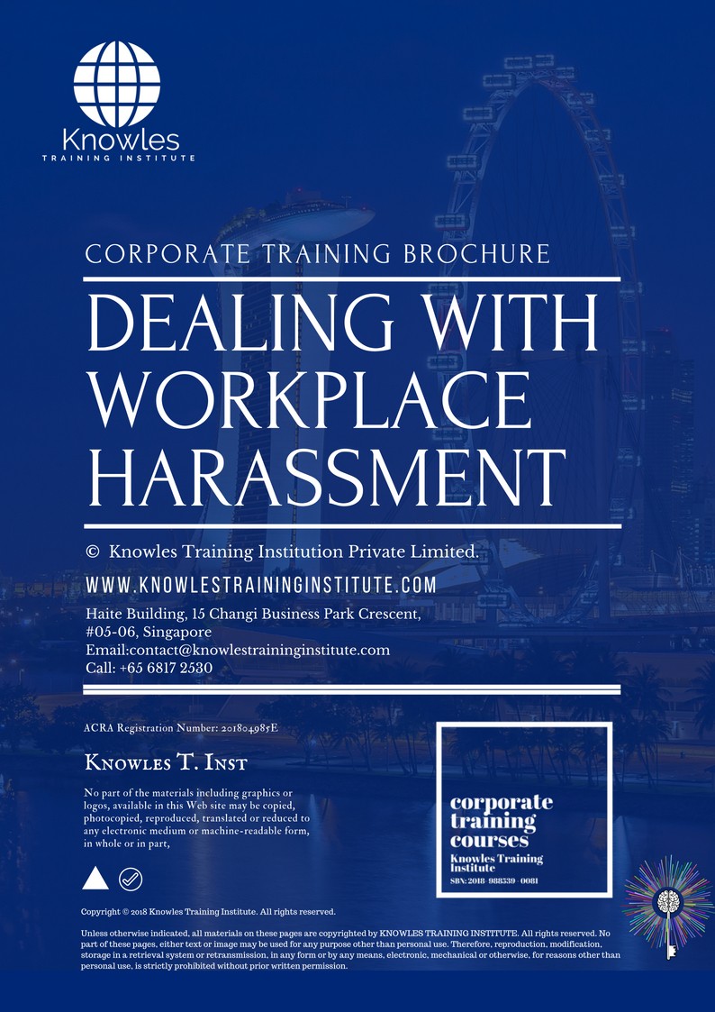 Dealing With Workplace Harassment Course in Taiwan Brochure