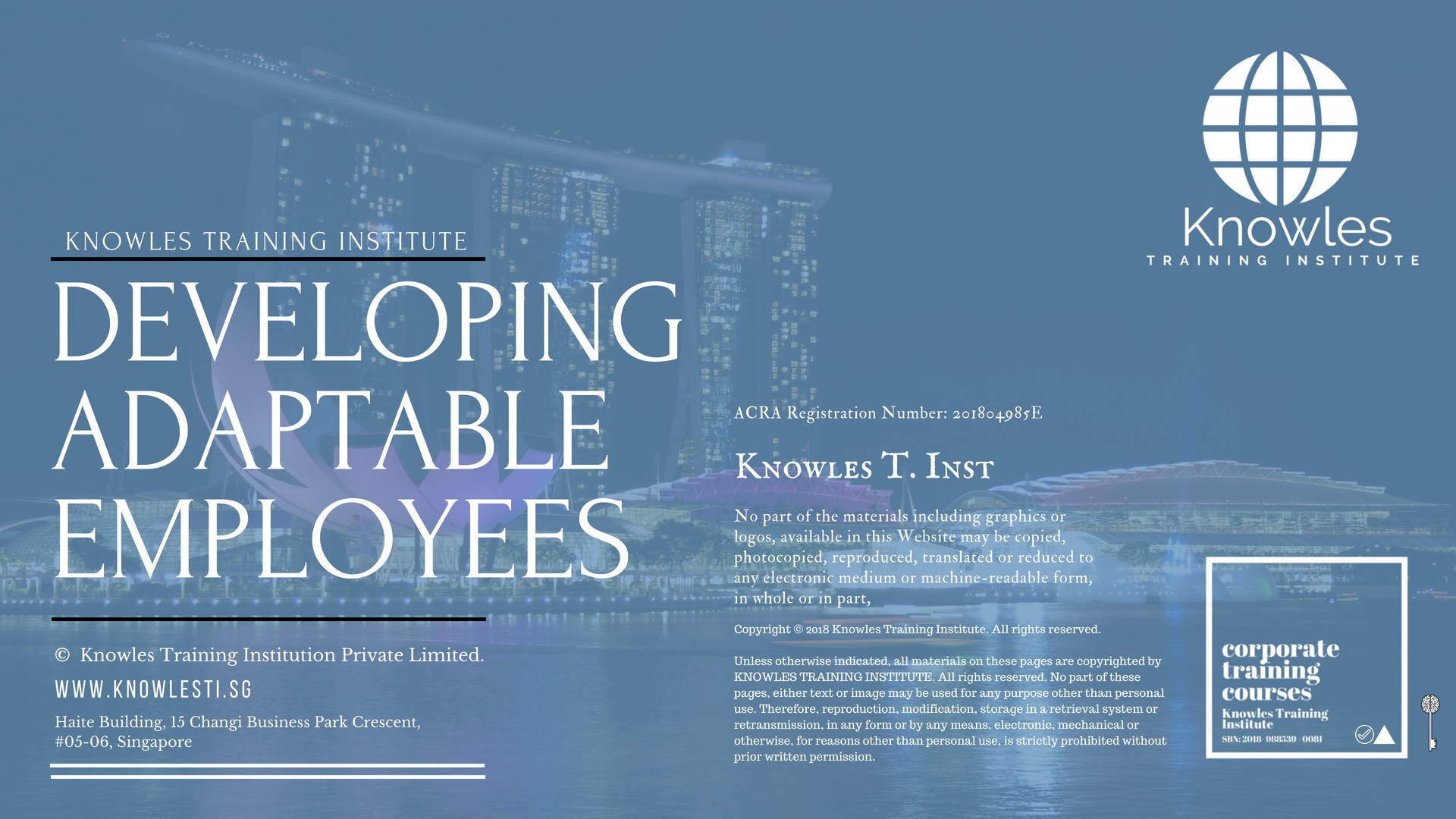 Developing Adaptable Employees Course in Taiwan