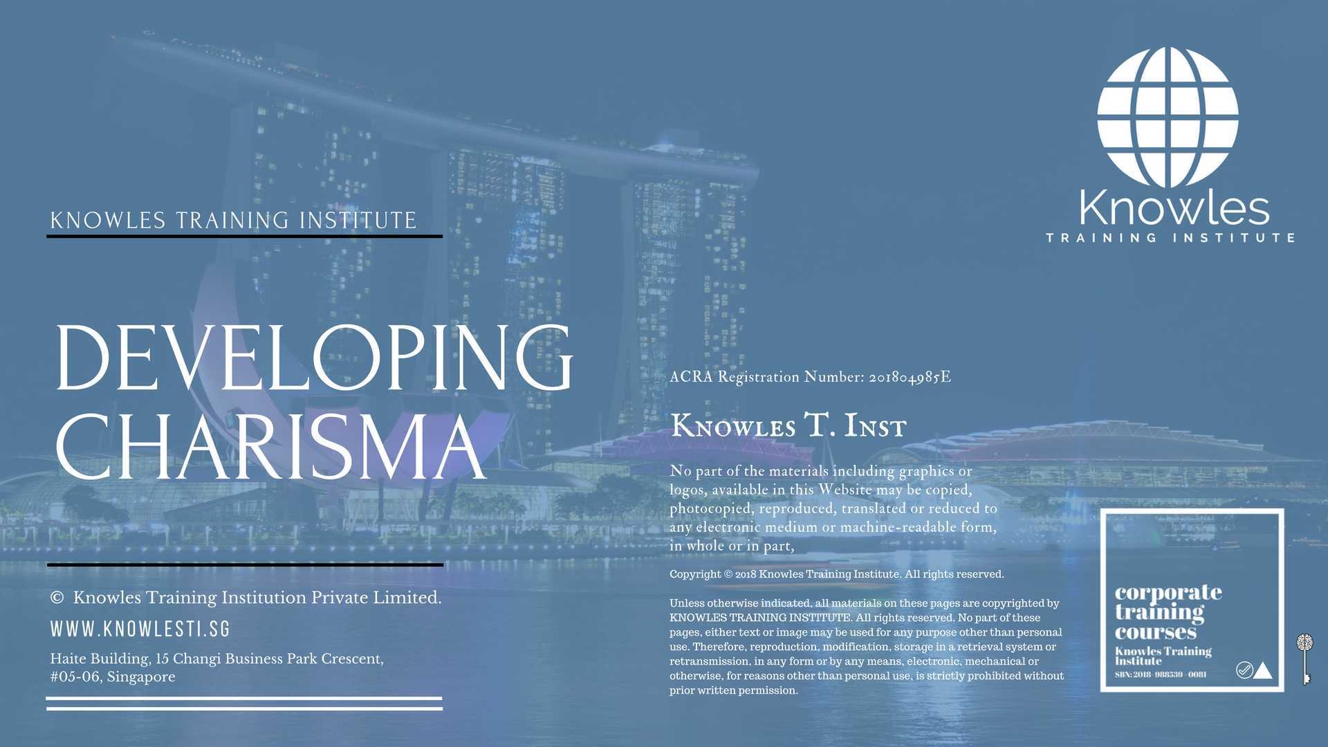 Developing Charisma Training Course in Taiwan