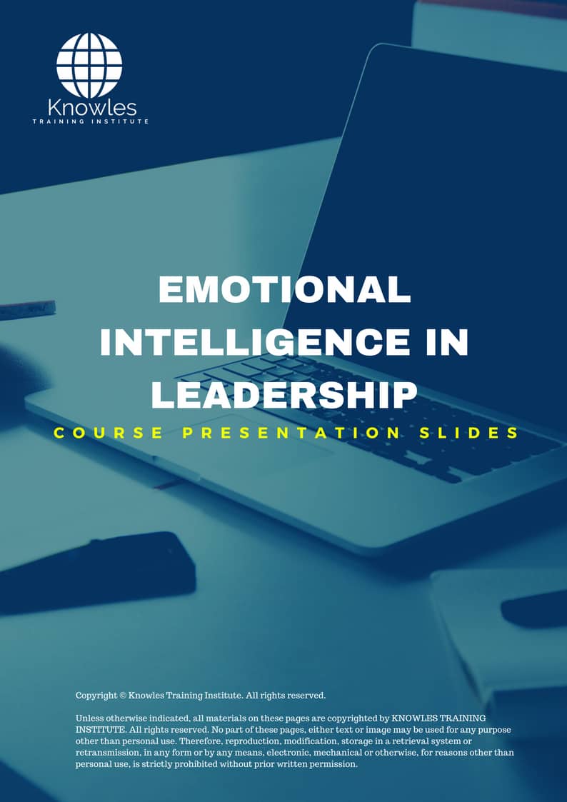 Emotional Intelligence In Leadership Training Course in Taiwan Presentation Slides