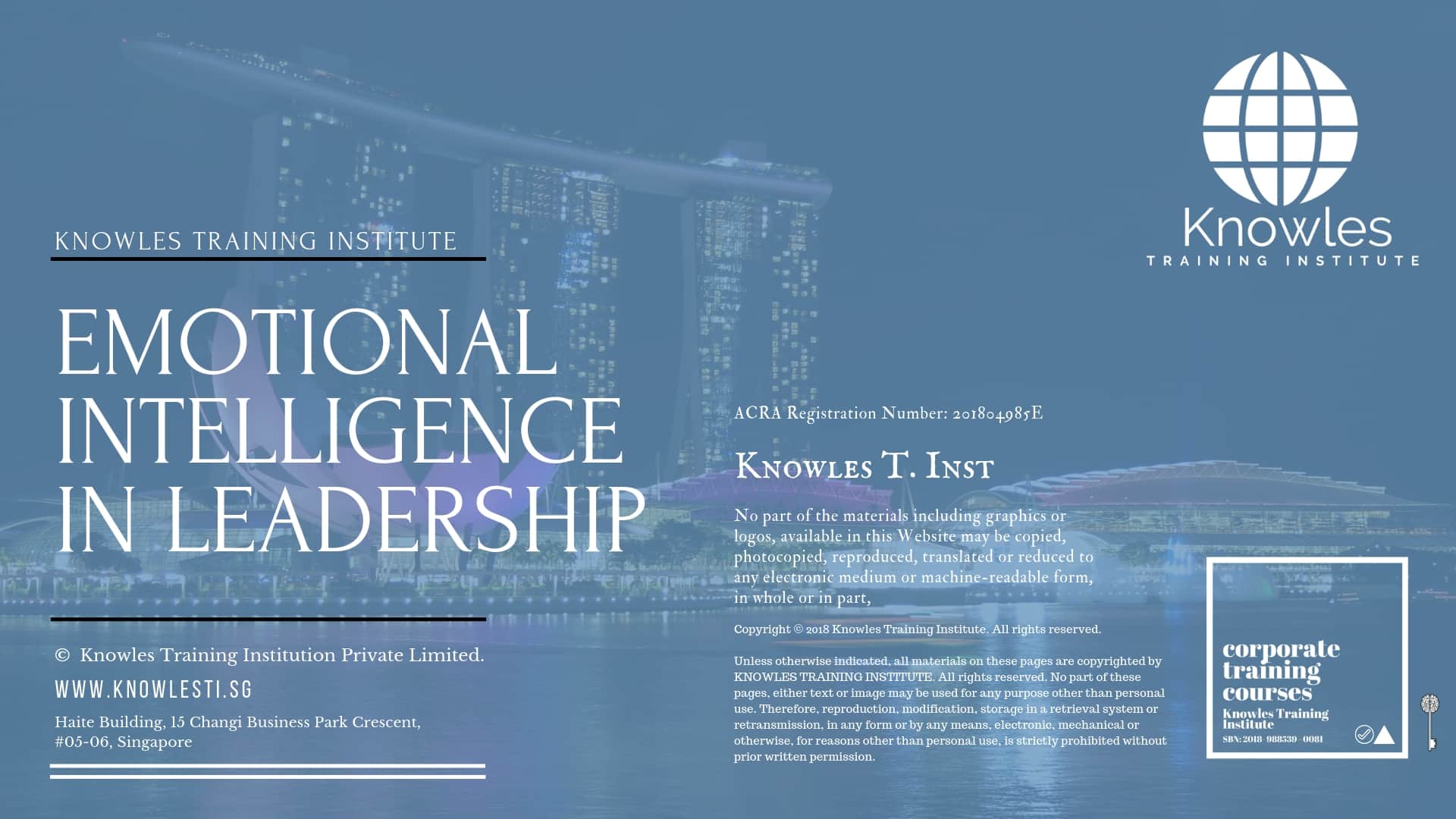 Emotional Intelligence In Leadership Training Course in Taiwan
