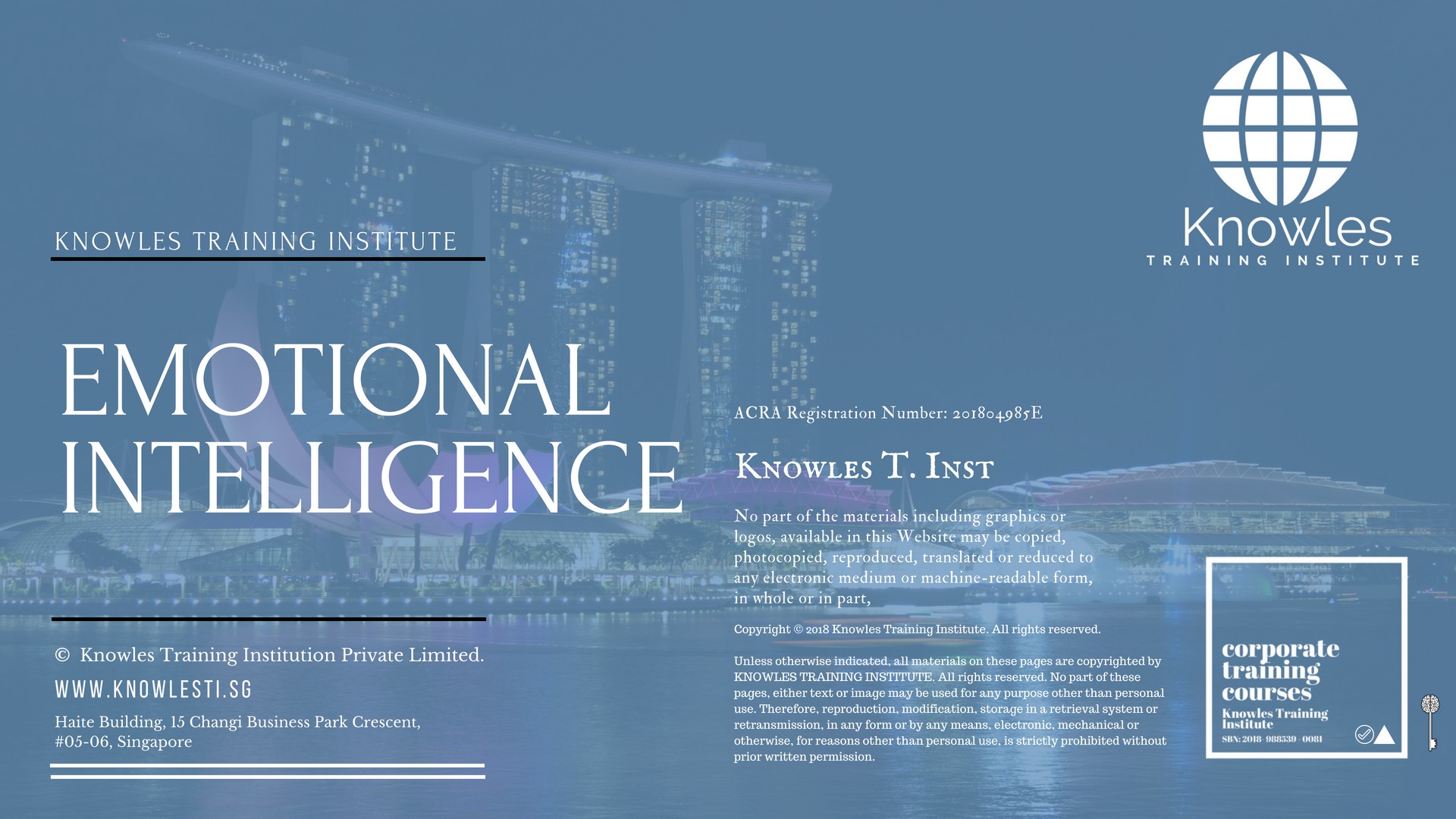 Emotional Intelligence Training Course in Taiwan