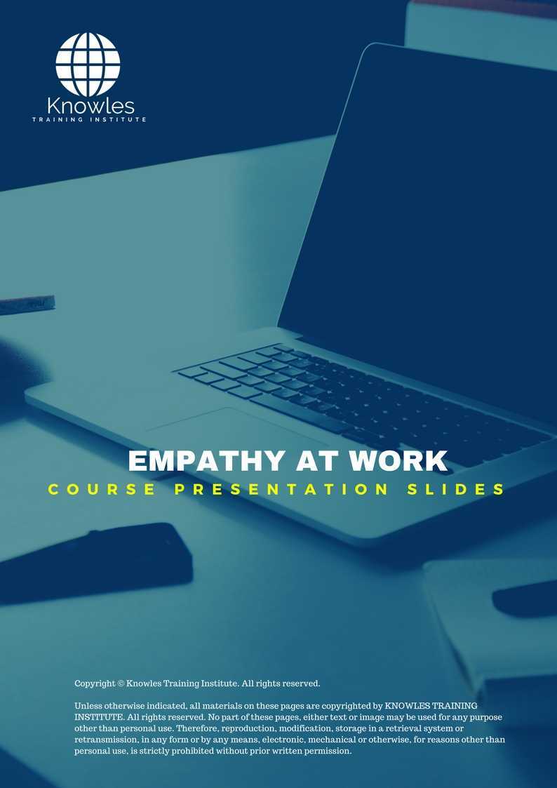 Empathy At Work Training Course in Taiwan Presentation Slides