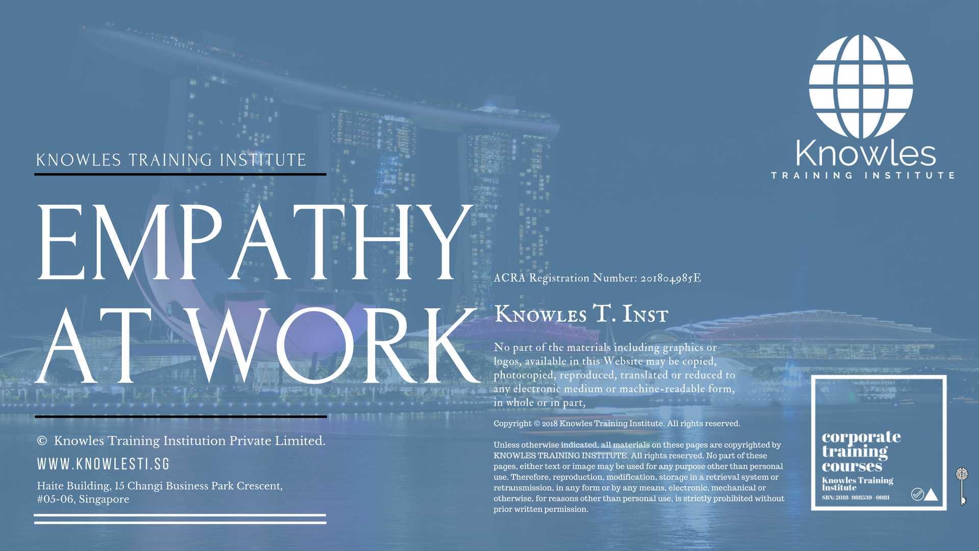 Empathy At Work Training Course in Taiwan