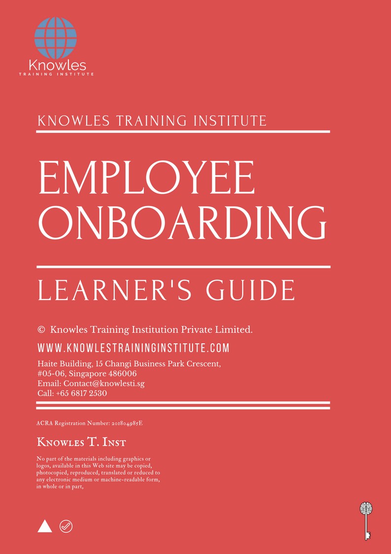 Employee Onboarding Training Course in Taiwan Learner’s Guide