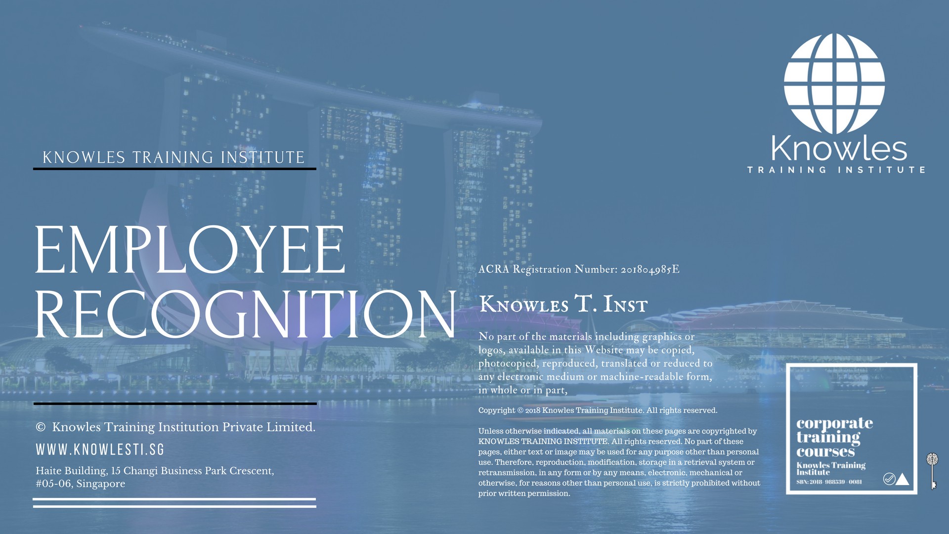 Employee Recognition Training Course in Taiwan