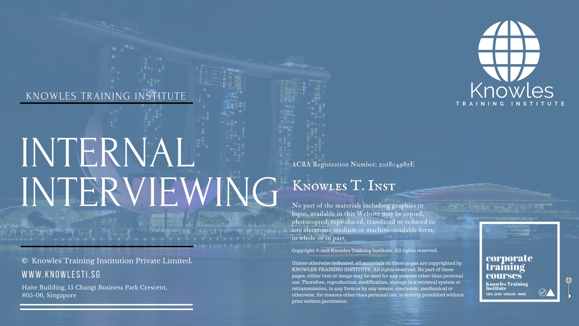 Internal Interviewing Training Course in Taiwan