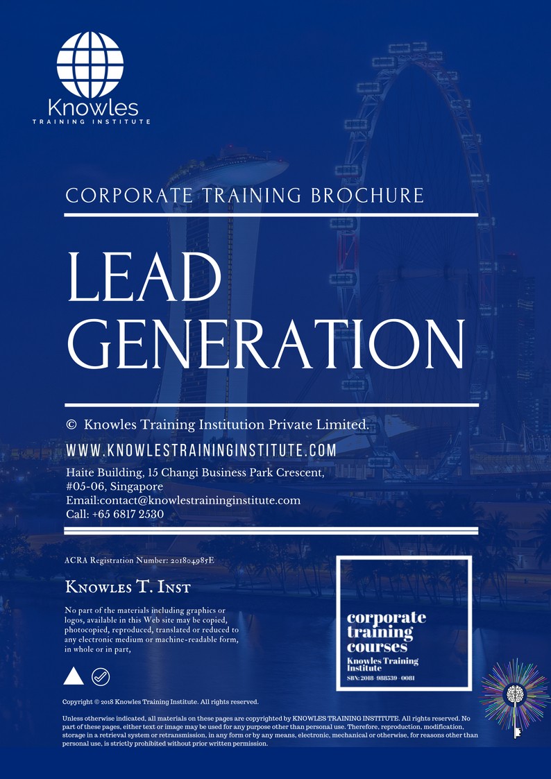 Lead Generation Course in Taiwan Brochure