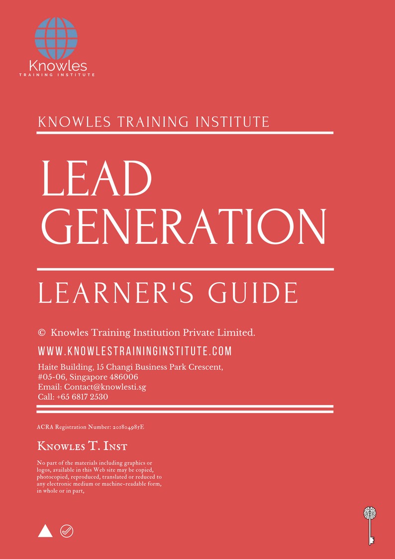 Lead Generation Course in Taiwan Learner’s Guide