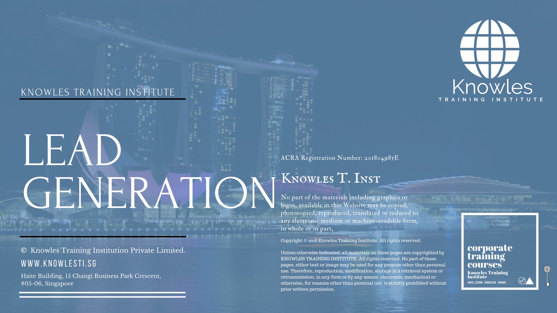 Lead Generation Training Course in Taiwan