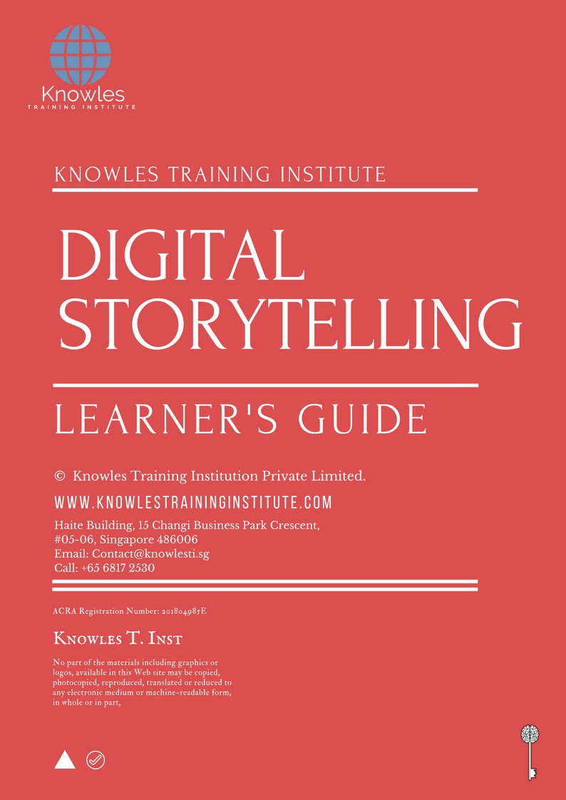 Learner’s Guide For Digital Storytelling Course in Taiwan