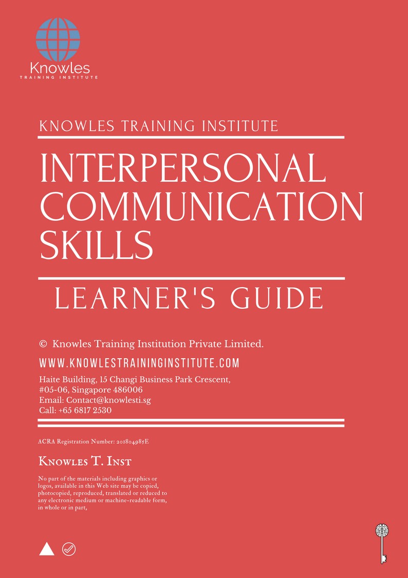 Learner’s Guide For Interpersonal Communication Skills Course in Taiwan