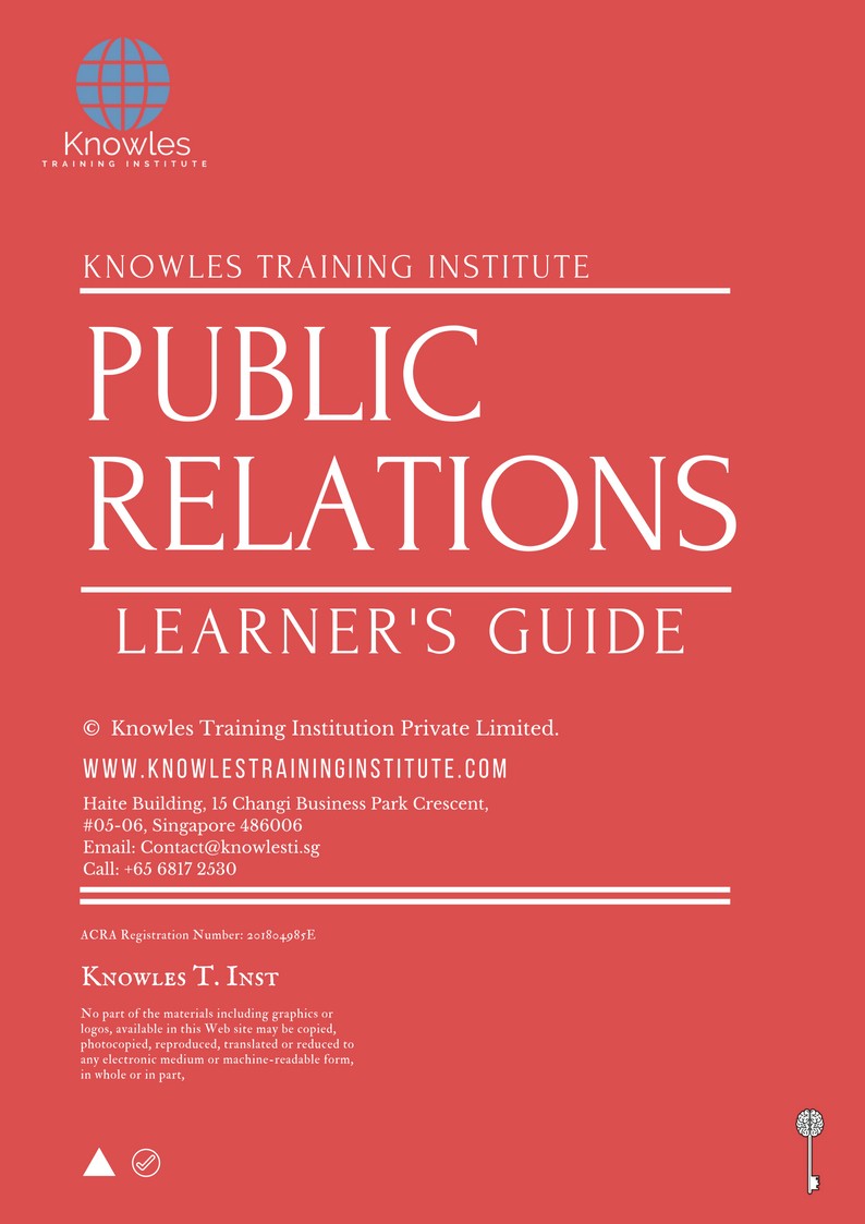 Learner’s Guide For Public Relations Course in Taiwan