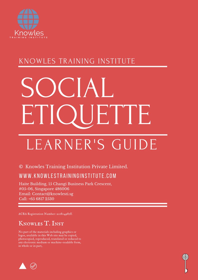 Learner’s Guide For Social Etiquette Course in Taiwan