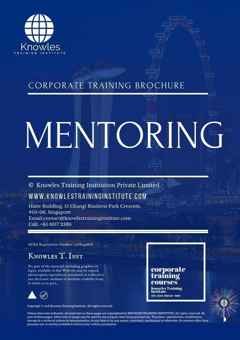 Mentoring Course in Taiwan Brochure