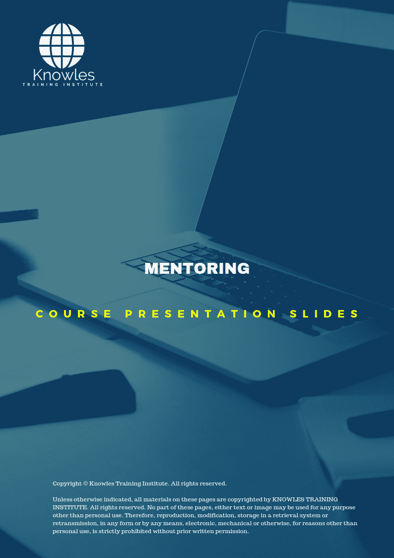 Mentoring in Taiwan PPT Slides Used During Course