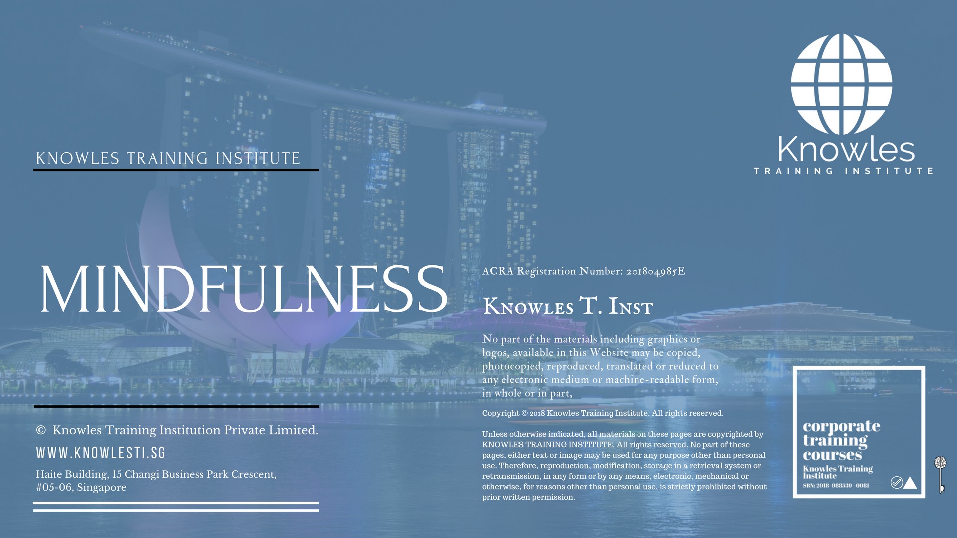 Mindfulness Training Course in Taiwan