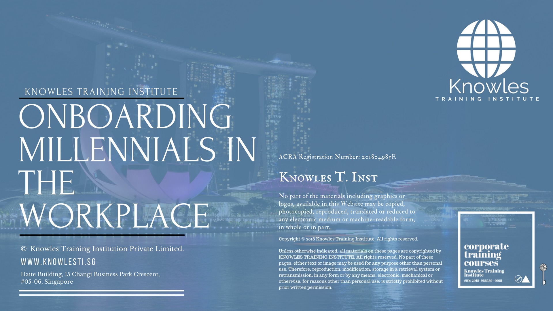 Onboarding Millennials In The Workplace Training Course in Taiwan