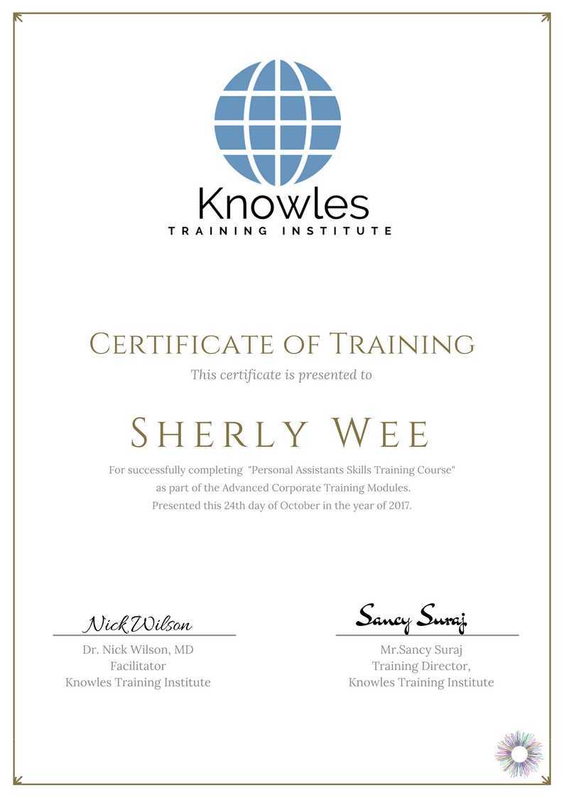 Personal Assistants Skills Training in Taiwan Certification