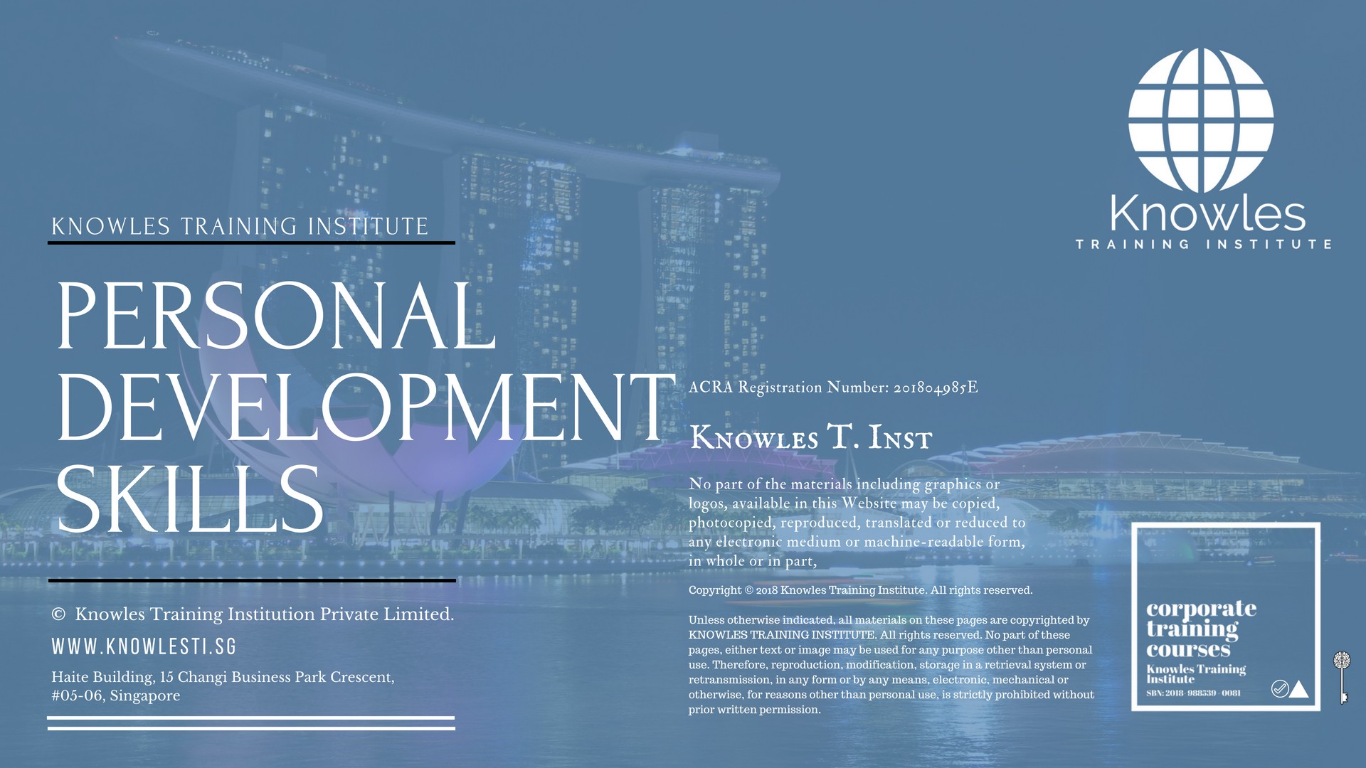 Personal Development Skills Training Course in Taiwan