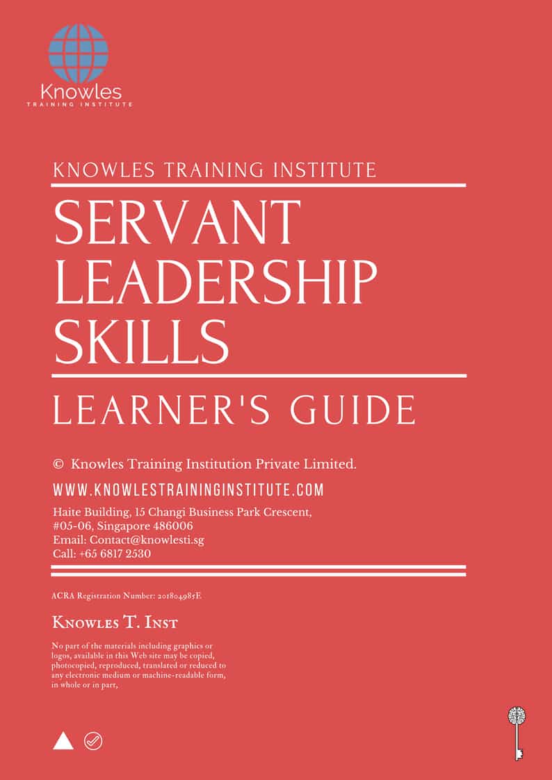 Servant Leadership Skills Training Course in Taiwan Learner’s Guide
