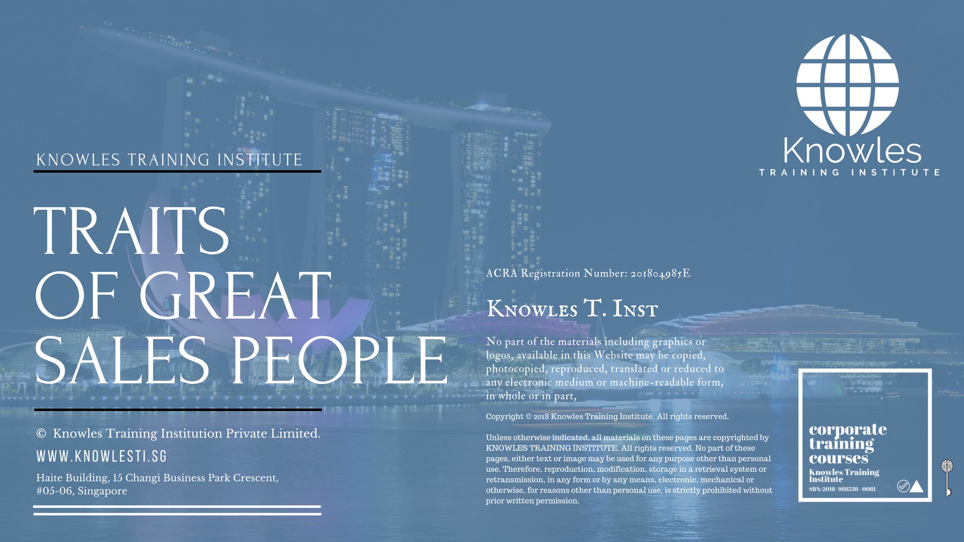 Traits Of Great Sales People Training Course in Taiwan