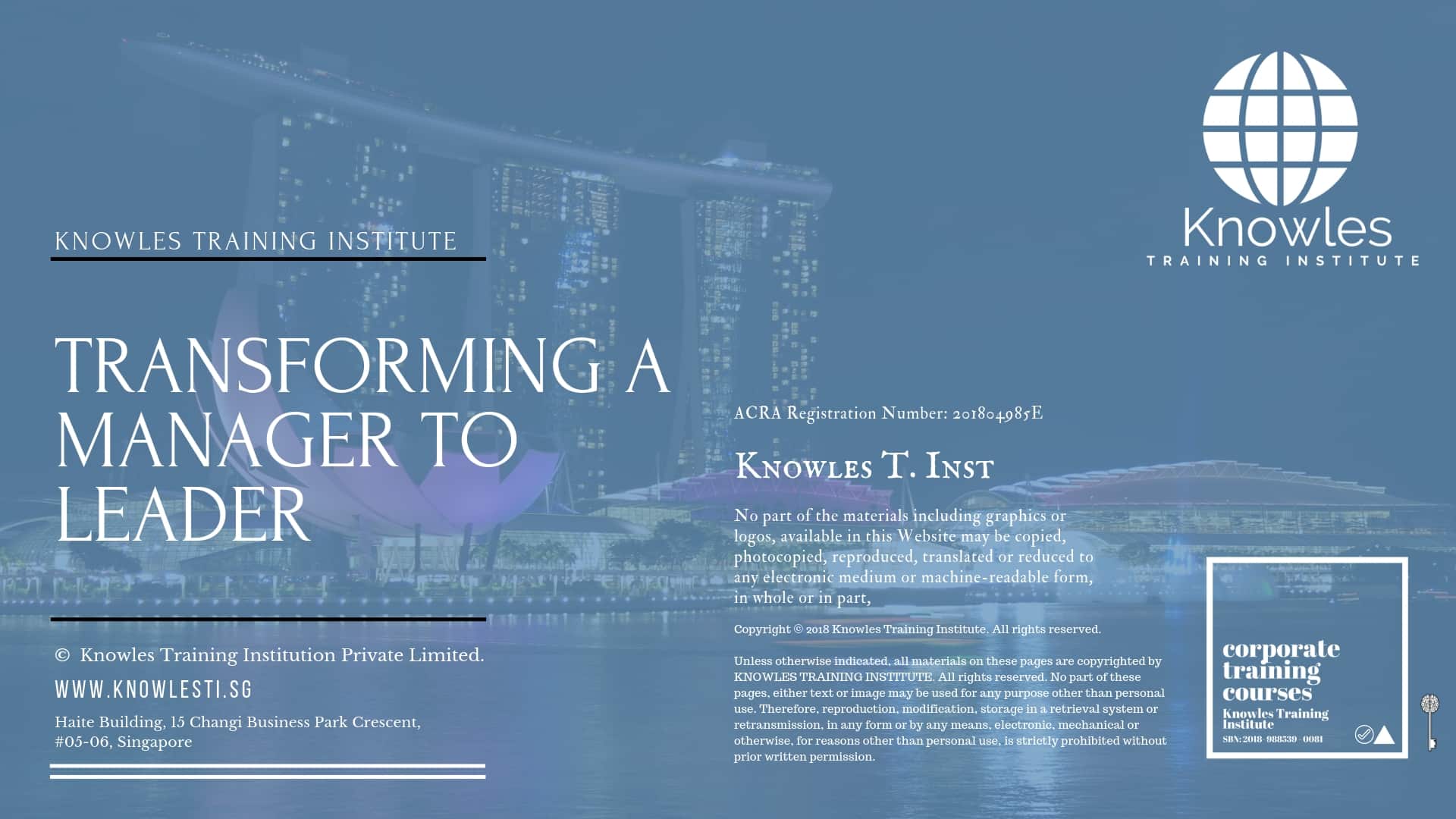 Transforming A Manager To Leader Training Course in Taiwan
