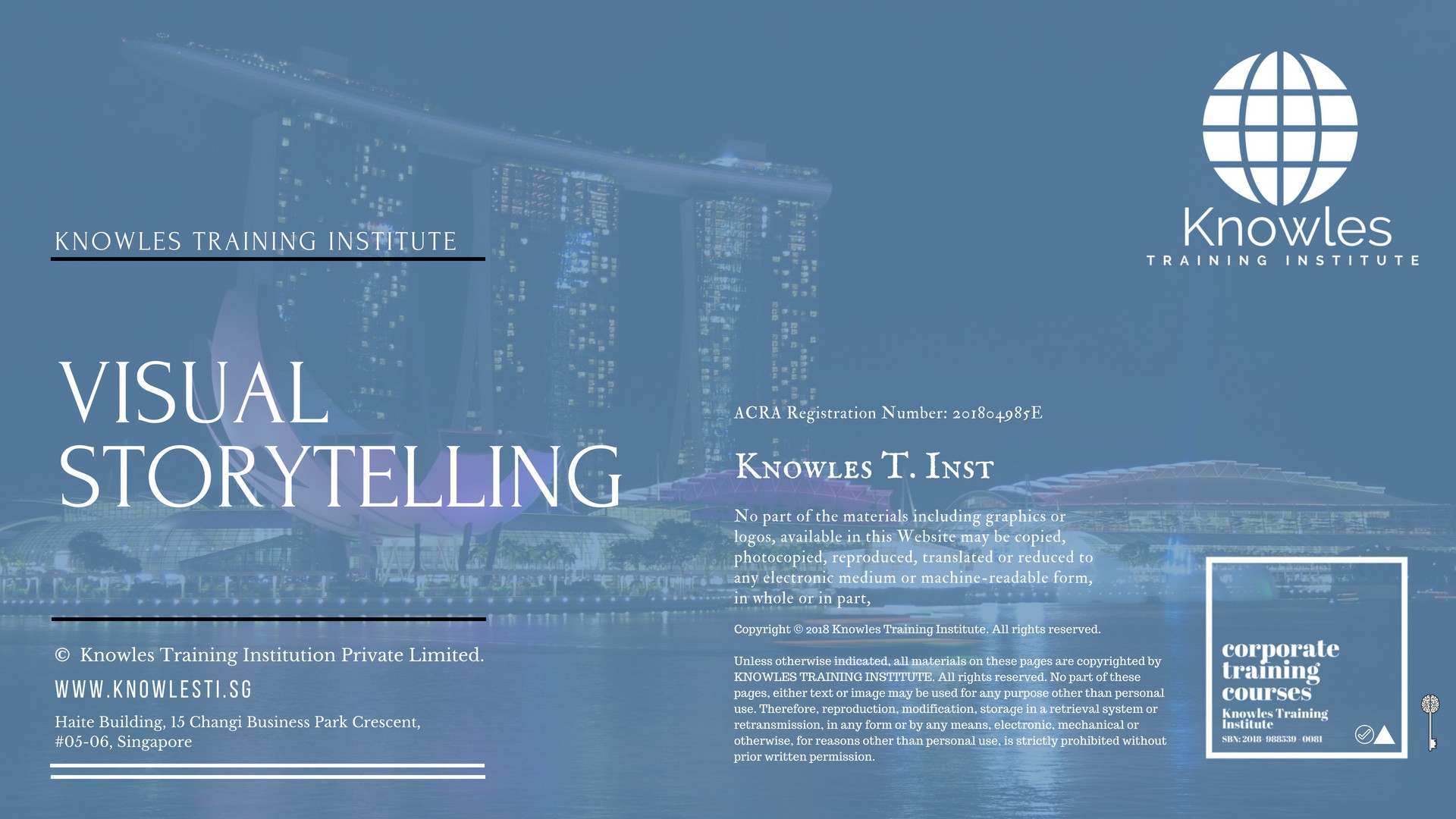 Visual Storytelling Training Course in Taiwan