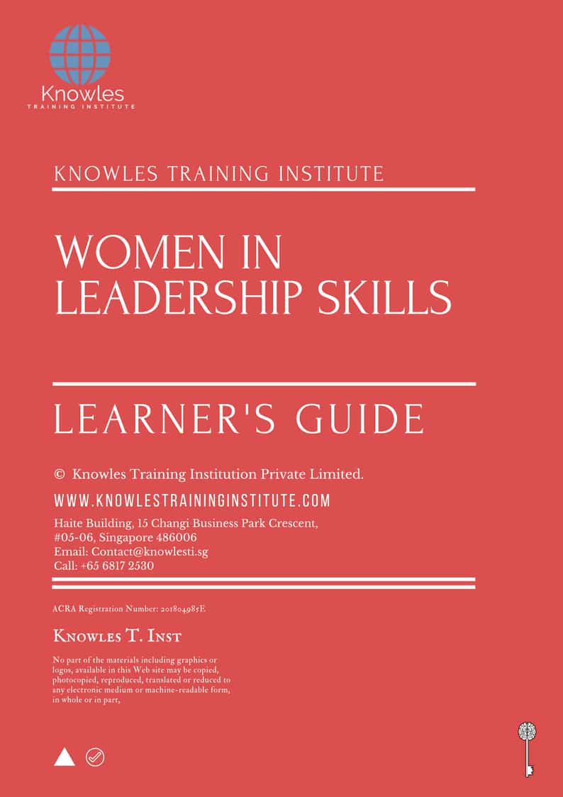 Women In Leadership Skills Training Course in Taiwan Learner’s Guide