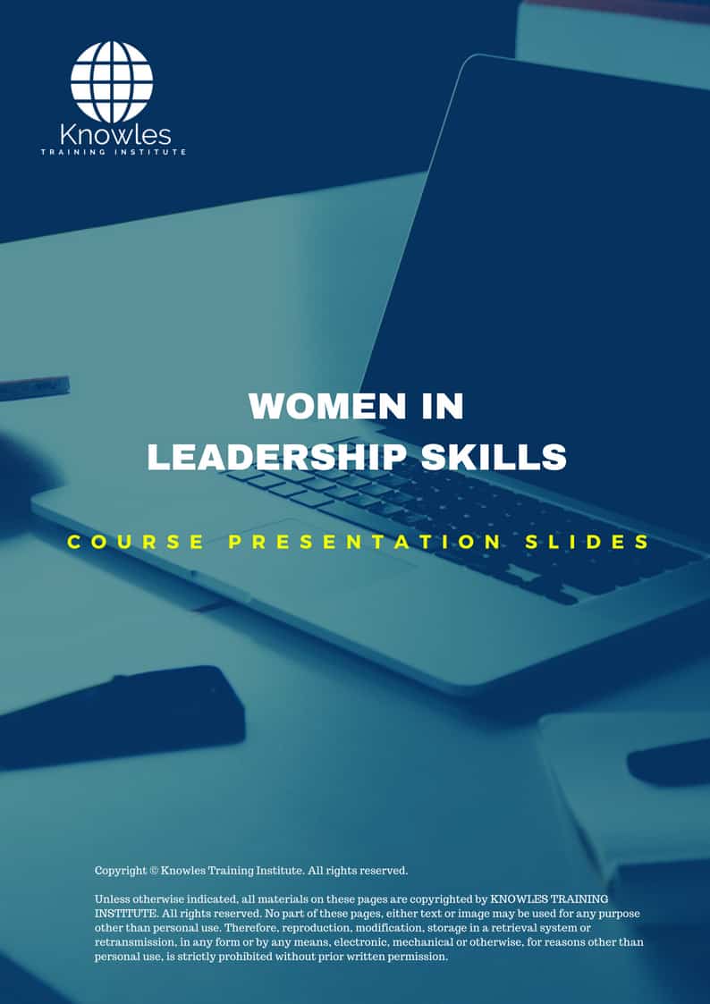 Women In Leadership Skills Training Course in Taiwan Presentation Slides