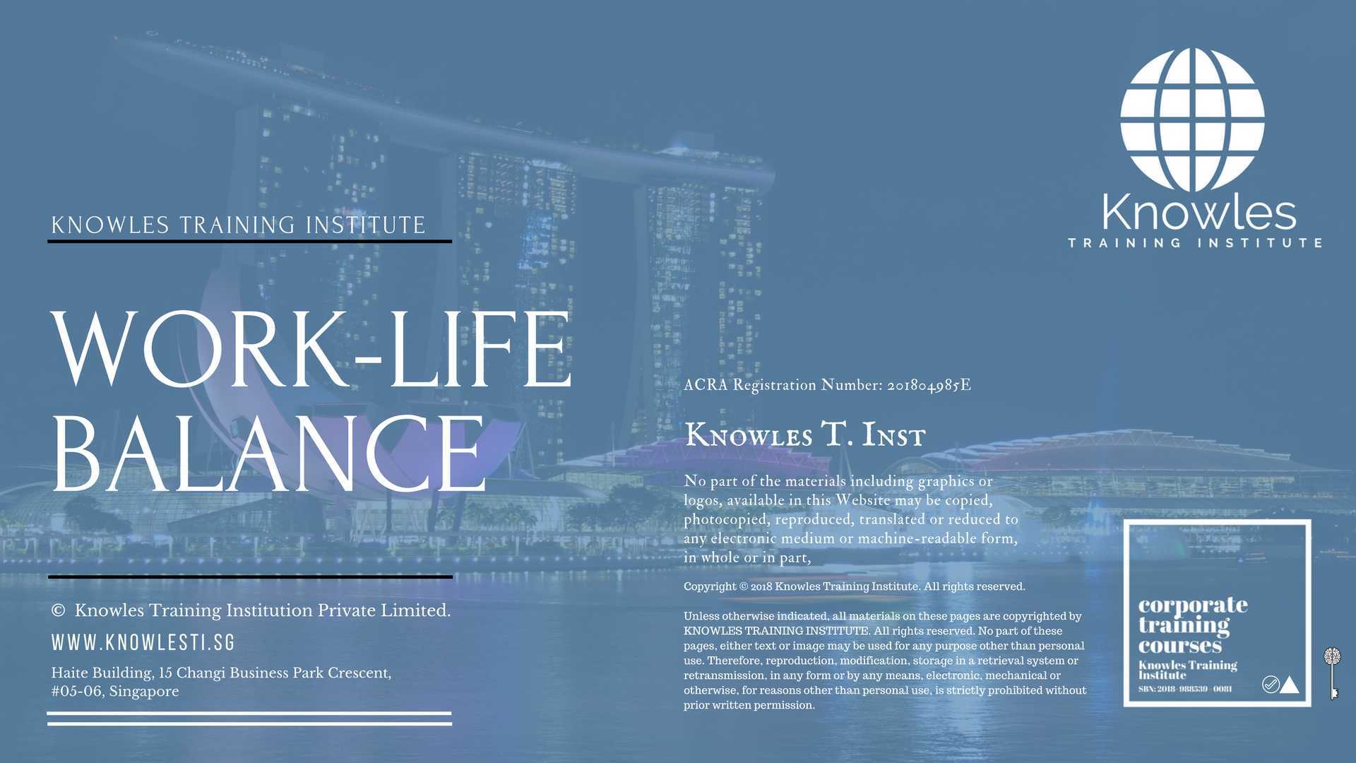 Work-Life Balance Training Course in Taiwan